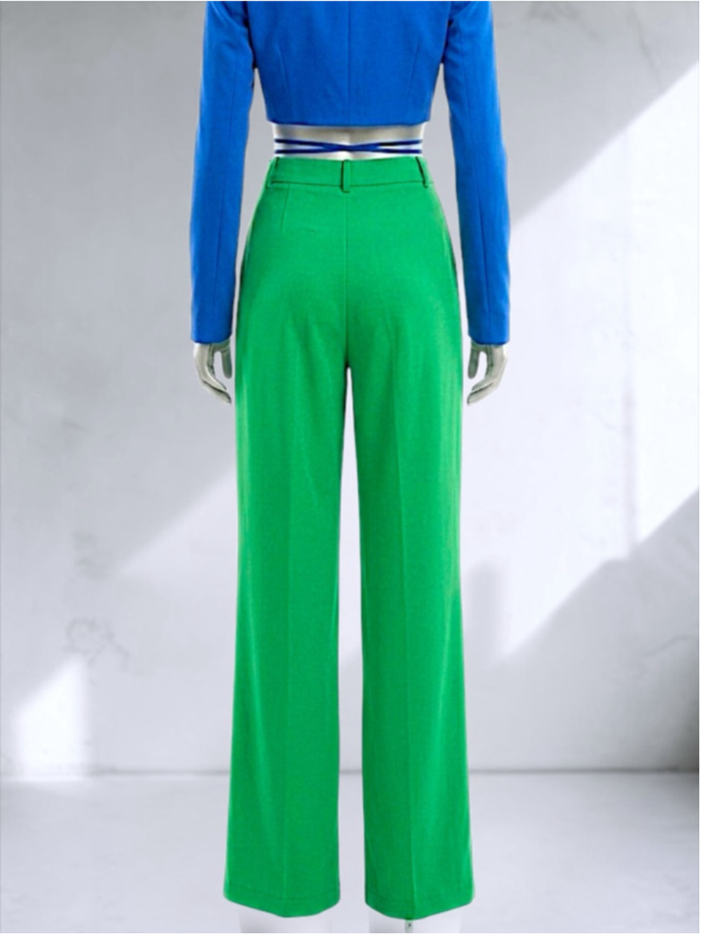 Zara Emerald Green Satin Wide Leg Trousers – Size S - Picture 12 of 12